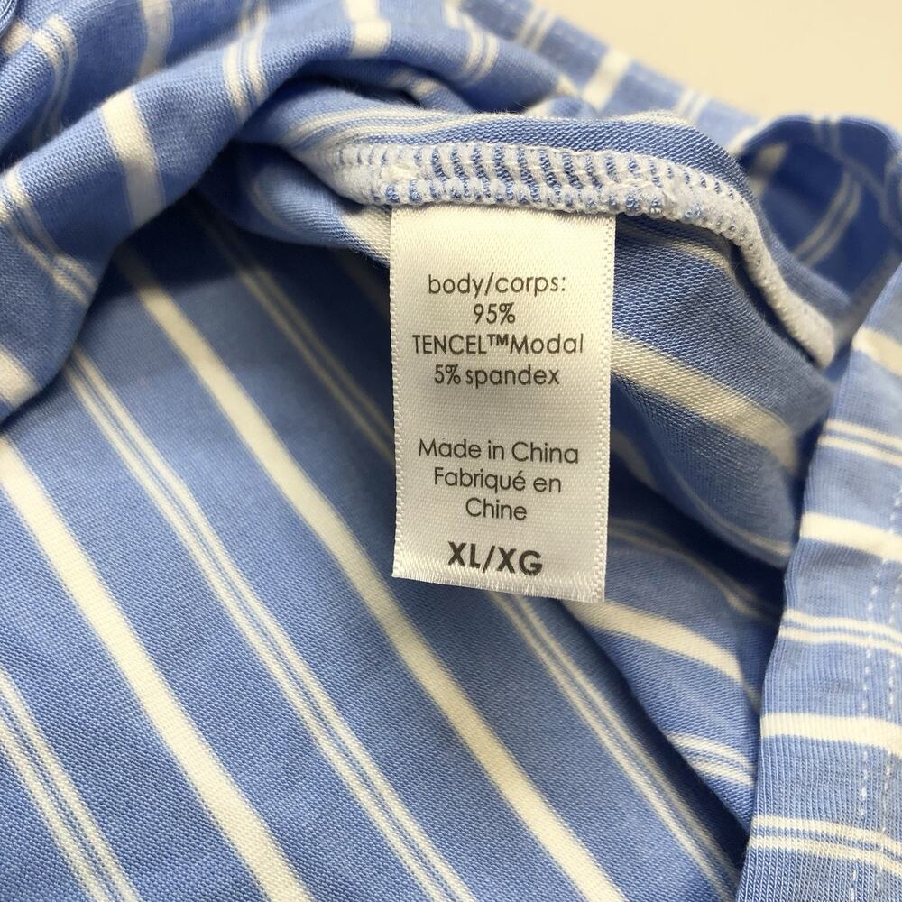 NWT Eberjey Gisele Shortie Short Pajama Set Modal Blend Size XL Vista Blue - Picture 6 of 10